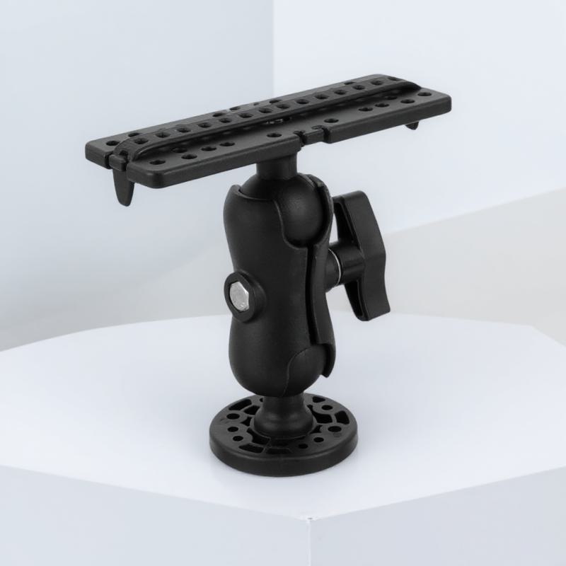 Fishing Kayak Fish Finder Mount - ボート用魚群探知機ホルダー、回転式マウント、角度調整可能な釣り竿サポートスタンド、カヤックナビゲーションホルダー