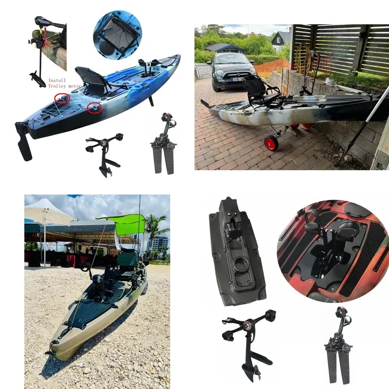 Fishing Kayak Sit In - シングルペダル電動モーター釣り用モーター カヤック用電動モーター シットオントップツーリング HDPEプラスチック製シングルシート釣り用 12フィート