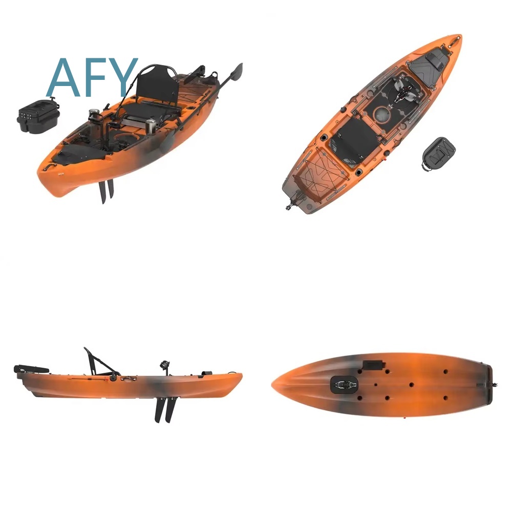Fishing Kayak Sit In - 10フィートペダル駆動カヤック、快適なパドリングの楽しみのためのシットオントップカヌーアクセサリー、レクリエーションウォータースポーツ、釣り用