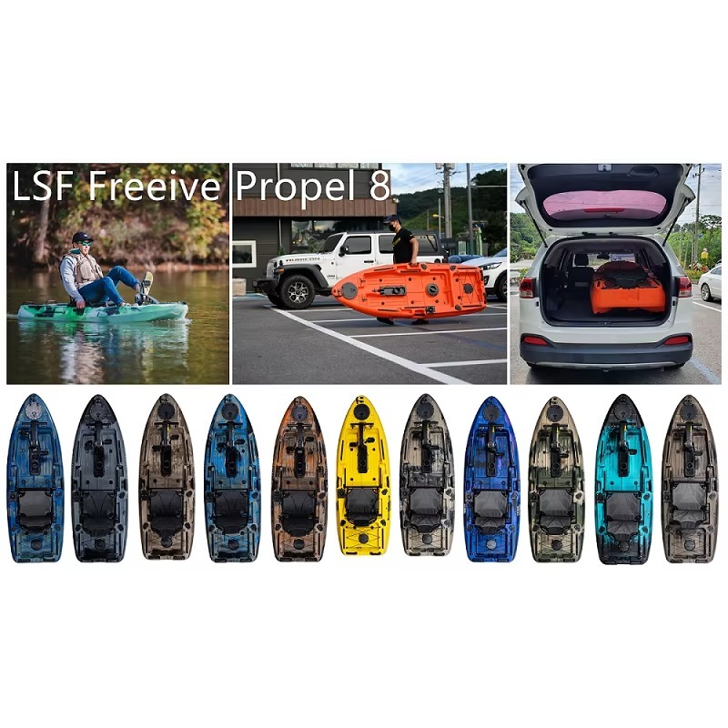 Fishing Kayak Pedal Drive - 新入荷 モーター付きペダル駆動カヤック HDPE製釣りボート シングルシート