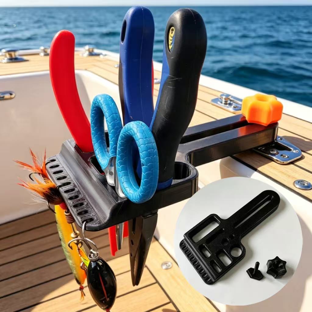 Fishing Kayak Crate - Tスロットマウント釣り道具収納ケースカヤック用頑丈なルアーオーガナイザーボックス適切なインフレータブルフィッシングボートに適しています