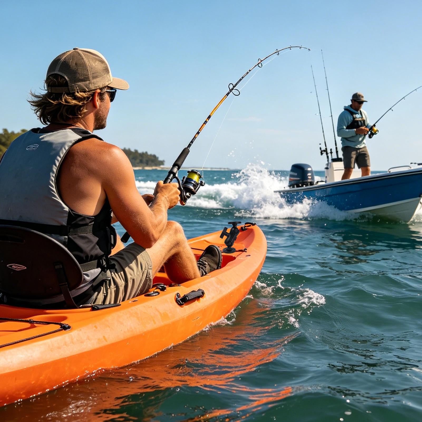 カヤック用魚群探知機マウント 360度調整可能なカヤックトラ - Fishing Kayak Fish Finder Mount のレビューと価格