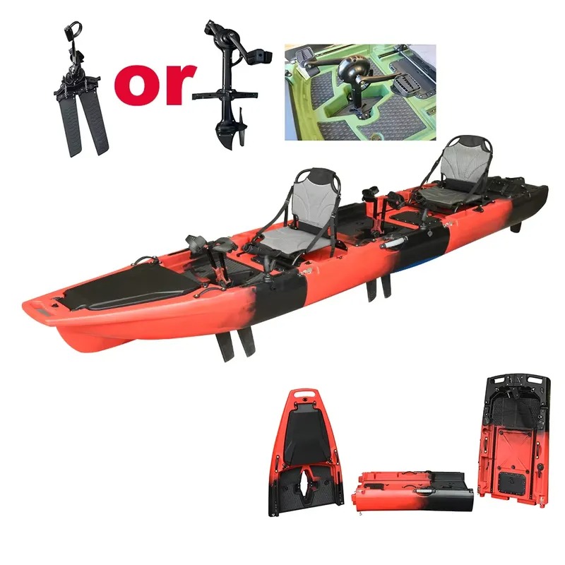 ホットセール 14フィート 2人乗り ダブルペダル シットオ - Fishing Kayak Sit On Top のレビューと価格