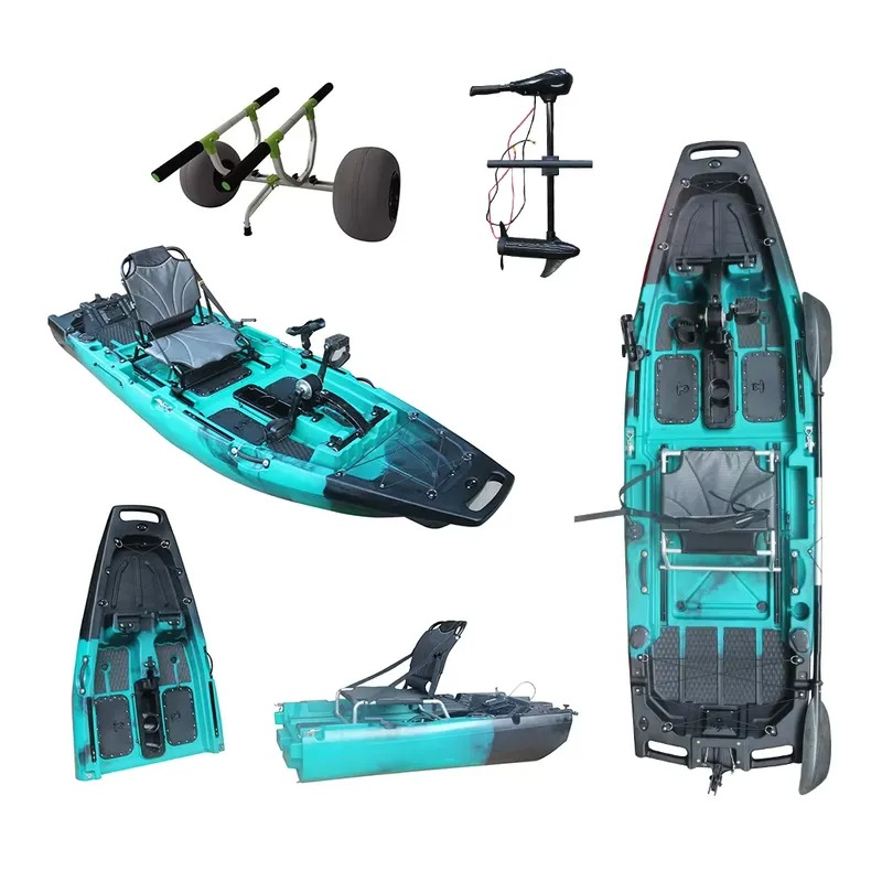 人気の1人乗りHDPE/PEシットオントップ電動シーカヌーフ - Fishing Kayak Sit In のレビューと価格