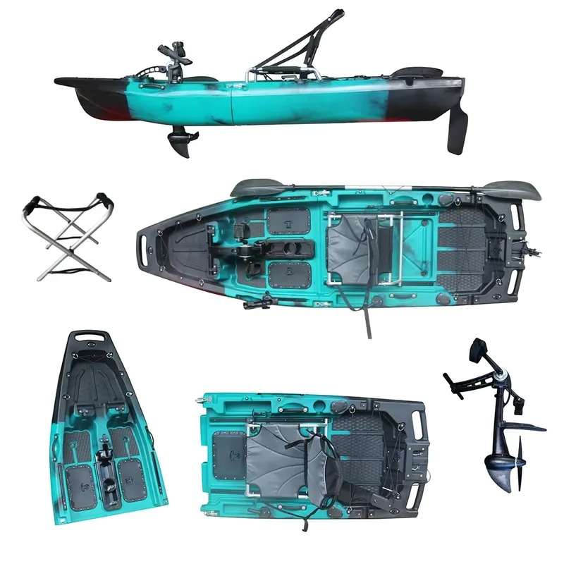 人気の1人乗りHDPE/PEシットオントップ電動シーカヌーフ - Fishing Kayak Sit In のレビューと価格