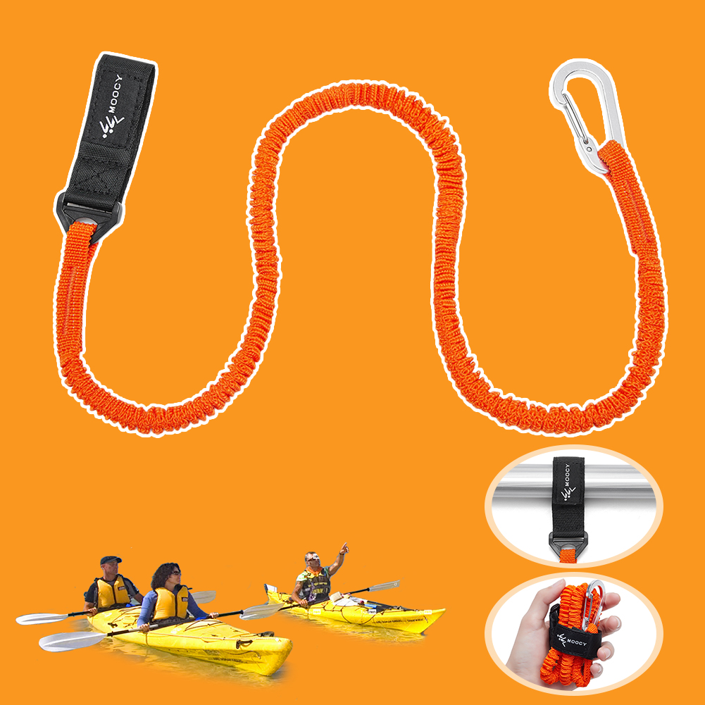 4 個のカヤックロッドリーシュ伸縮性カヤックパドルストラップ - Fishing Kayak Paddle Leash のレビューと価格