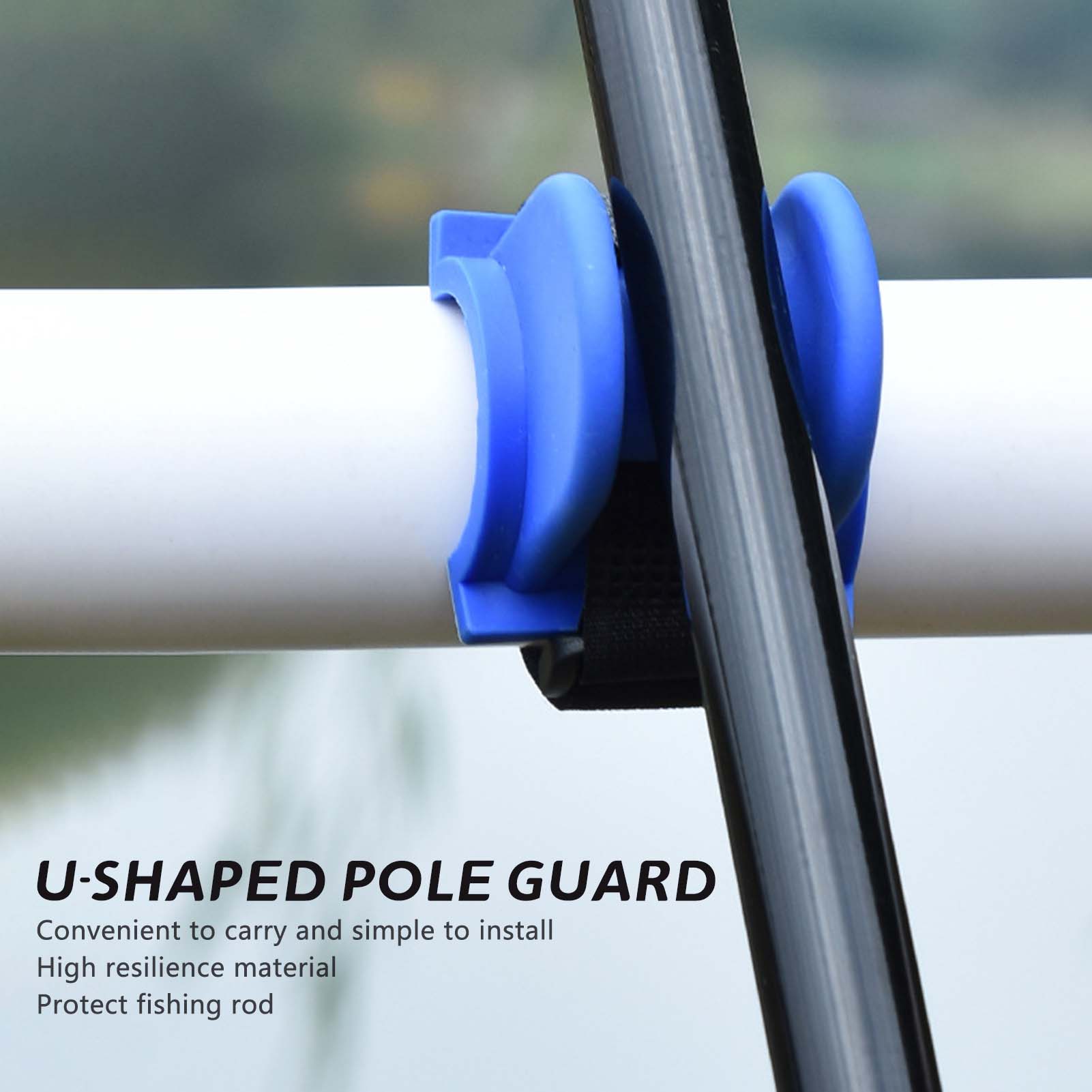 U字型ボート釣り竿ホルダー、頑丈な構造、TPE釣り餌キーパー - Fishing Kayak Rod Holder のレビューと価格