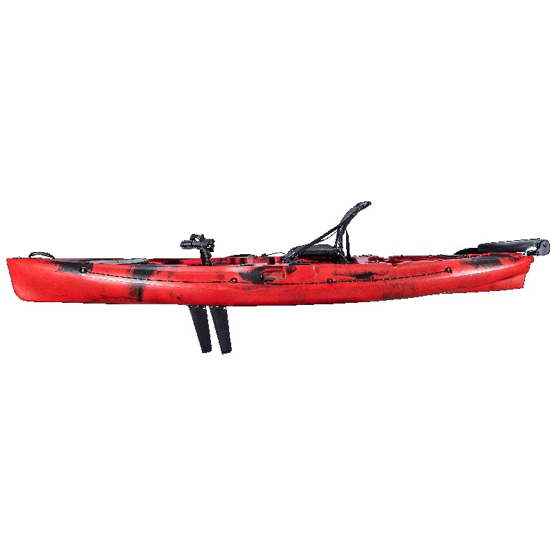 12フィートの安定したペダル式フィッシングカヤック、フィン・ - Fishing Kayak Pedal Drive のレビューと価格