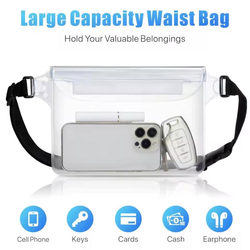 調節可能なウエストバンド付き防水スマホドライバッグ、持ち運び - Fishing Kayak Storage Bag のレビューと価格