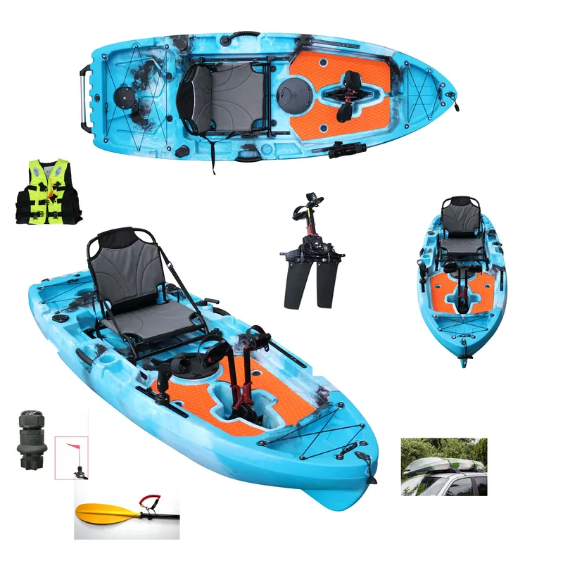 バイキングオーシャン シングル シットオントップ HDPE  - Fishing Kayak Pedal Drive のレビューと価格